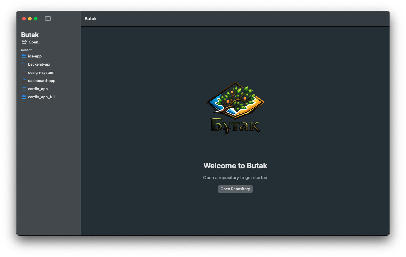 Butak — Native macOS Git Client
